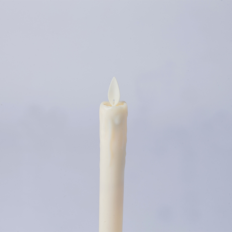 2 pakke dryppende voks flammeløse koniske lys